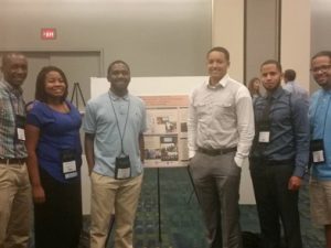 Students and recent graduates, several of whom were featured in a DHS University Programs video on the JCSU program: (from left) Jean-Marie Nshimiyimana, Kimberly McFadden, Allen Johnson, Michael Gibbs, Gabriel Garcia, Linwood Robinson.